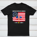 United States Of America 250 Years 1776 2026 Independence Day American Flag T-Shirt