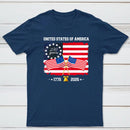 United States Of America 250 Years 1776 2026 Independence Day American Flag T-Shirt