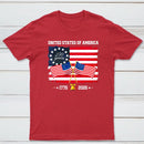 United States Of America 250 Years 1776 2026 Independence Day American Flag T-Shirt