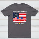 United States Of America 250 Years 1776 2026 Independence Day American Flag T-Shirt