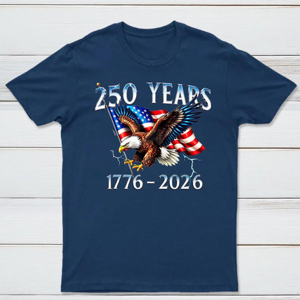 American Eagle And Flag 250 Years 1776 2026 Unisex Classic T-Shirt