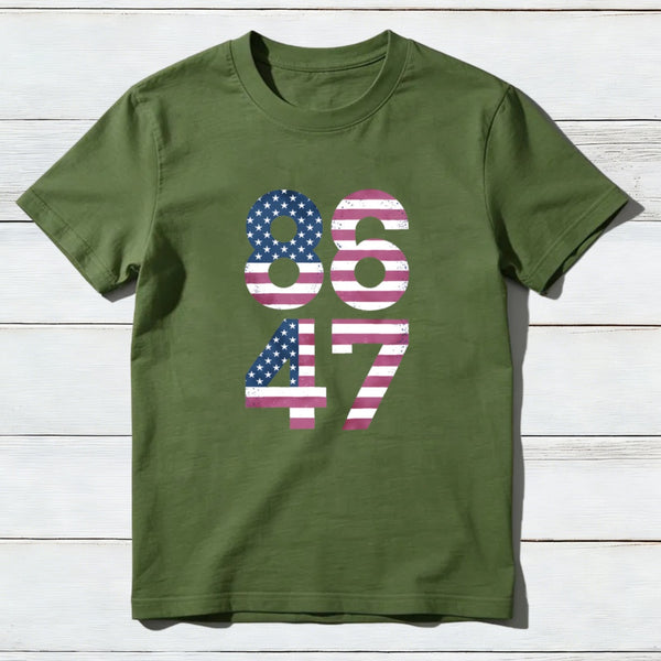 8647 Resist 86 47 4Th Of July Usa Us American Flag T-Shirt