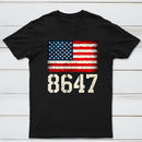 8647 Usa Flag 4Th Of July T-Shirt