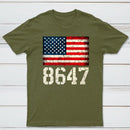 8647 Usa Flag 4Th Of July T-Shirt