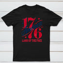 1776 America Land Of The Free Retro 4Th Of July T-Shirt