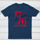 1776 America Land Of The Free Retro 4Th Of July T-Shirt