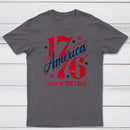 1776 America Land Of The Free Retro 4Th Of July T-Shirt
