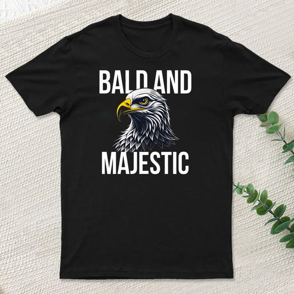 Bald and Majestic Sarcastic Eagle Graphic Novelty T-Shirt
