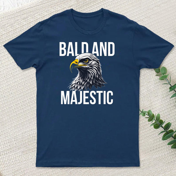 Bald and Majestic Sarcastic Eagle Graphic Novelty T-Shirt