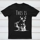 This Is Bull On Toilet Pure Cotton Short Sleeve T-Shirt