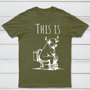 This Is Bull On Toilet Pure Cotton Short Sleeve T-Shirt