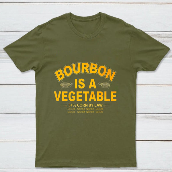 Bourbon Is A Vegetable 51 Percent Corn By Law Pure Cotton Short Sleeve T-Shirt