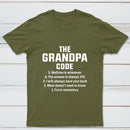 The Grandpa Code Fun Mandatory Yes Always Pure Cotton Short Sleeve T-Shirt