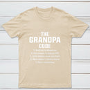 The Grandpa Code Fun Mandatory Yes Always Pure Cotton Short Sleeve T-Shirt