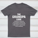 The Grandpa Code Fun Mandatory Yes Always Pure Cotton Short Sleeve T-Shirt