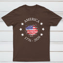 America 250Th Anniversary Patriotic Usa Flag Graphic T-Shirt