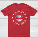 America 250Th Anniversary Patriotic Usa Flag Graphic T-Shirt