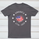 America 250Th Anniversary Patriotic Usa Flag Graphic T-Shirt
