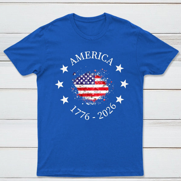America 250Th Anniversary Patriotic Usa Flag Graphic T-Shirt