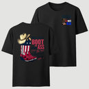 American Cowboy Boots Patriotic Graphic T-Shirt