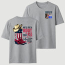 American Cowboy Boots Patriotic Graphic T-Shirt