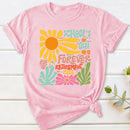 Personalized Colorful Sunflowers And Text T-Shirt