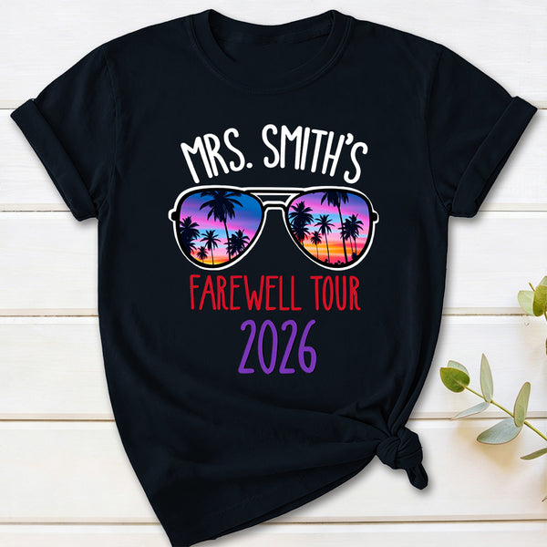 Personalized Name And Year Farewell Tour Retirement T-Shirt