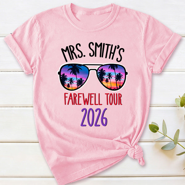 Personalized Name And Year Farewell Tour Retirement T-Shirt