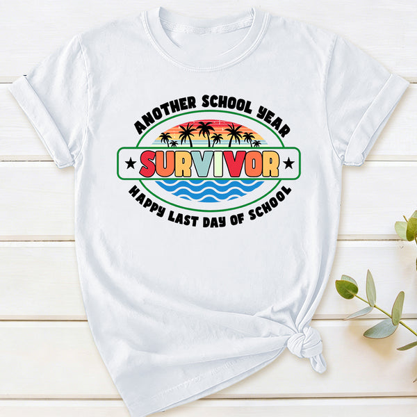 Another School Year Survivor Happy Last Day Of School T-Shirt