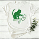 Abolish ICE Funny Cat Political Women T-Shirt