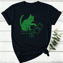 Abolish ICE Funny Cat Political Women T-Shirt