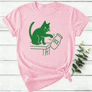 Abolish ICE Funny Cat Political Women T-Shirt