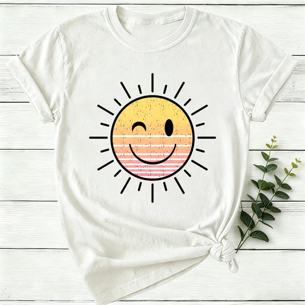 Sunshine Smiley Face Women T-Shirt
