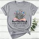 A New Chapter Begins Retired Women T-Shirt