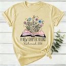 A New Chapter Begins Retired Women T-Shirt