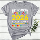 Personalized Countdown On Progress Retirement Women T-Shirt