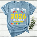 Personalized Countdown On Progress Retirement Women T-Shirt