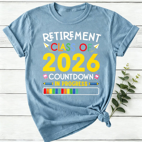 Personalized Countdown On Progress Retirement Women T-Shirt
