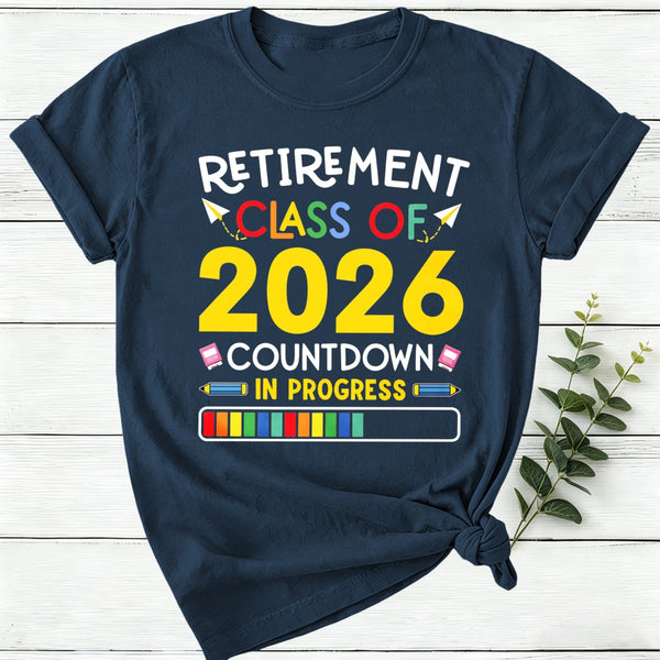 Personalized Countdown On Progress Retirement Women T-Shirt