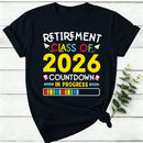 Personalized Countdown On Progress Retirement Women T-Shirt