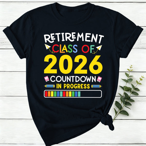 Personalized Countdown On Progress Retirement Women T-Shirt