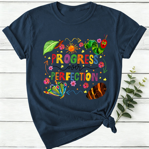 Caterpillar Progress Over Perfection Women T-Shirt