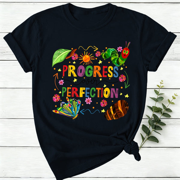 Caterpillar Progress Over Perfection Women T-Shirt