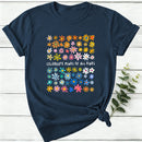Celebrate Minds Of All Kinds Floral Flower Women T-Shirt
