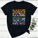 Celebrate Minds Of All Kinds Floral Flower Women T-Shirt
