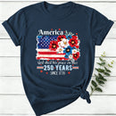 America God Shed His Grace On Thee 250 Years Since 1776 Women T-Shirt