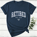 Personalized Toile Retirement Blue And White Porcelain Women T-Shirt