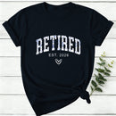 Personalized Toile Retirement Blue And White Porcelain Women T-Shirt