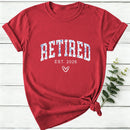 Personalized Toile Retirement Blue And White Porcelain Women T-Shirt