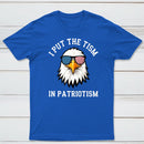 Put The Tism In Patriotism Athletic Eagle T-Shirt
